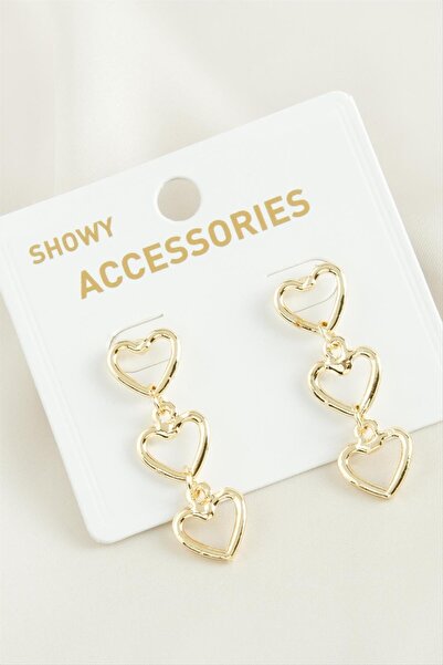 ZERO LAND Muratech Kalp Tr (145706) Metal Earrings-Yellow
