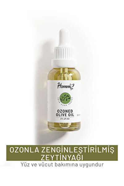 homm Ozonla Zenginleştirilmiş Zeytinyağı Yüz ve Vücut Bakım Yağı 30 ml