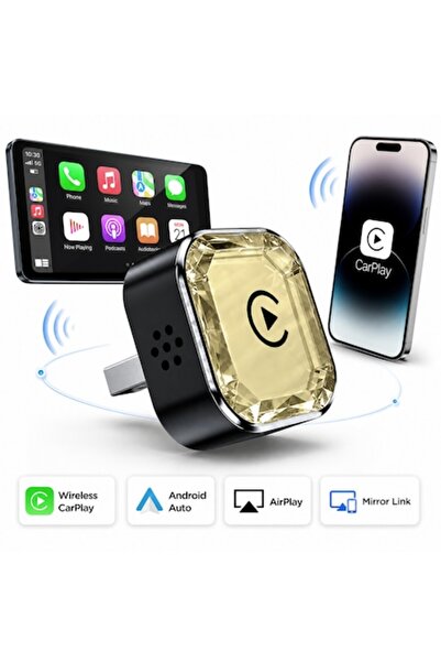 Element-x ®   Adaptor auto wireless 4-în-1, CarPlay, Android Auto, AirPlay și...