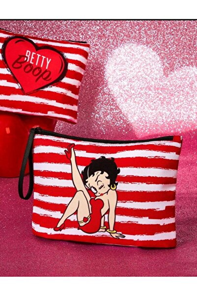 MyBalliStore Betty Boop Desenli Makyaj Organizer Çantası