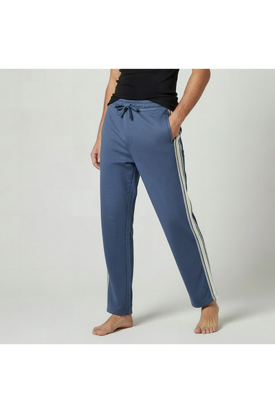 FAV Men Straight-Leg Knit Pants with Tape Detail