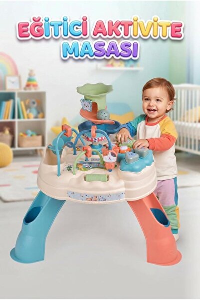 Tıfıl Toys Eğlenceli Eğitici Aktivite Masası Zeka Ve Duyusal Gelişimi Destekl...