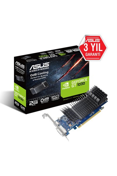 Universal 2 Gb Asus Gt1030-Sl-2G-Brk Gddr5 64Bit Dvi/Hdmi Pci Ex 3.0 16X