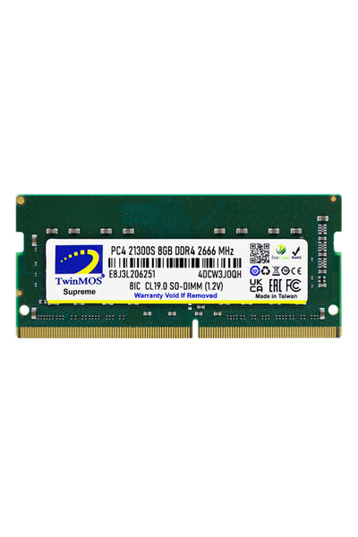 Universal Twinmos sodimm 8 gb 2666mhz ddr4 notebook ram