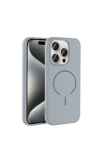 Pazarplus iPhone 15 Pro Case Magsafe Supported Soft Silicone with Camera Prot...