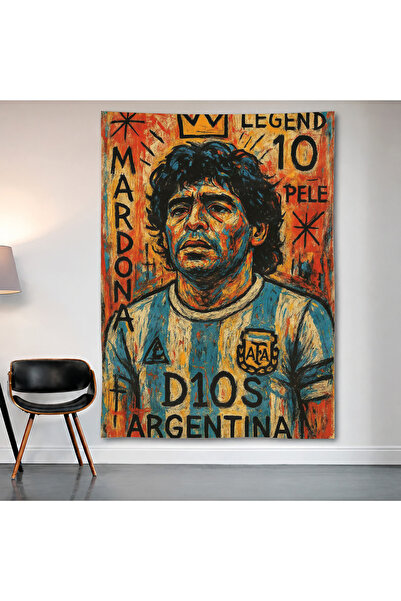 Geek Cultcha Diego Maradona Argentina Wall Covering Wall Tapestry First Quali...