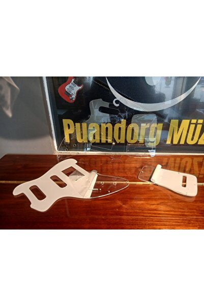 PUANDORG Electric Guitar Pickguard Transparent 12 Hole H/S/S Custom Design Tr...
