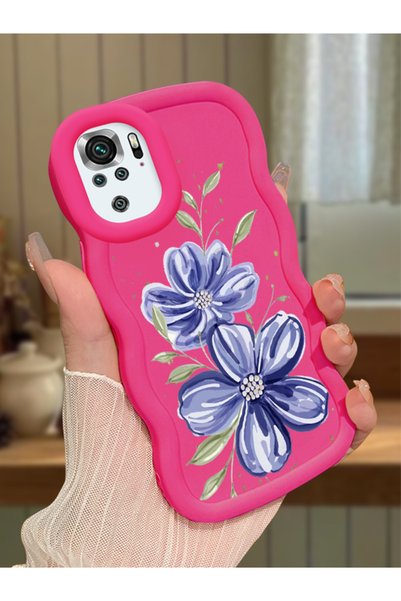 Hontinga Poco M5S Compatible Case Camera Protector Red Silicone Couple Phone ...