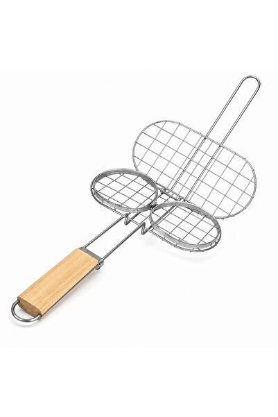 Flippy Suport pentru hamburgeri la gratar, Flippy, din metal, pentru BBQ, 41x...