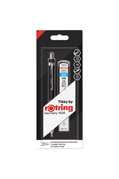 Rotring Creion mecanic Tikky, Rotring, Cu mine 0,5mm, HB, Negru