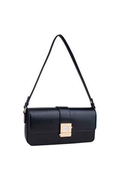 dukidasoturkiye Duki Daso Black Women's Shoulder Bag - Classic Baguette Bag w...