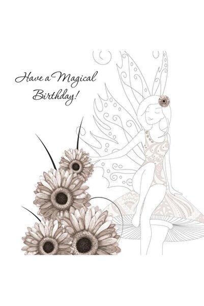 Clear Creations Card patrat Swarovski, Clear Creations, Zână cu flori