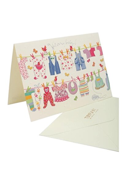 Turnowsky Felicitare cu plic Welcome baby, B6, Multicolor