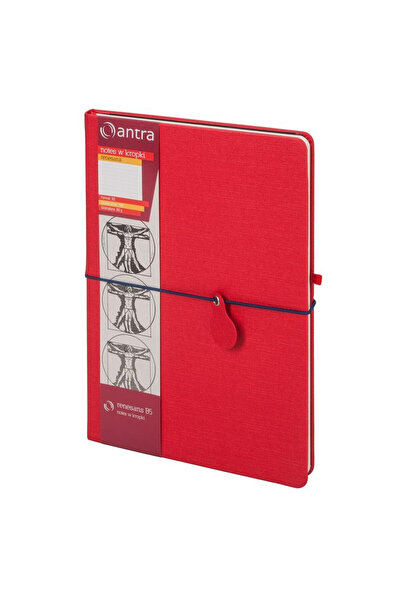 Antra Notes B5 Antra, coperta tare, puncte, 192 pagini, rosu