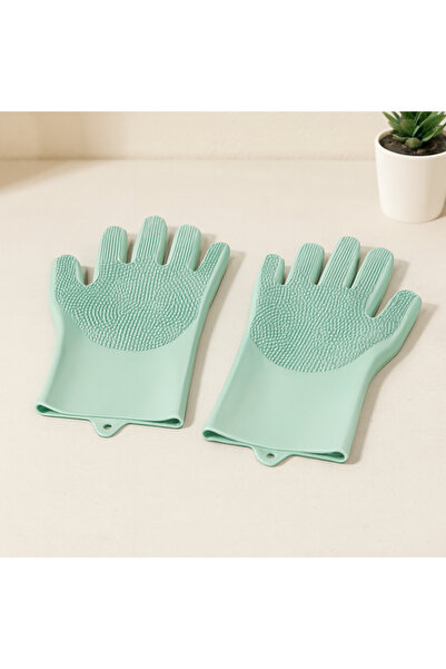 magicool 2-Pack of Colorful Serrated Silicone Dishwashing Gloves