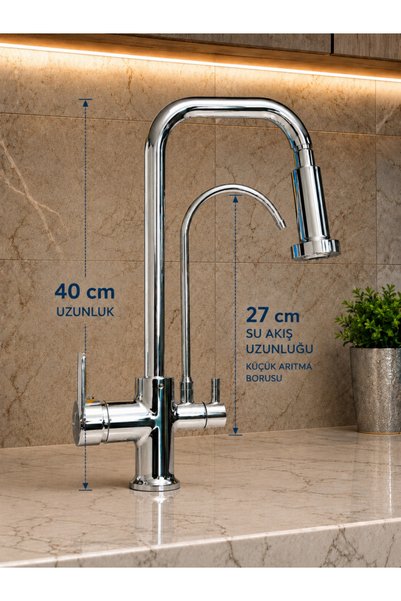 Vilas Storm Aquanova Water Purification 3-Outlet Kitchen Sink Faucet