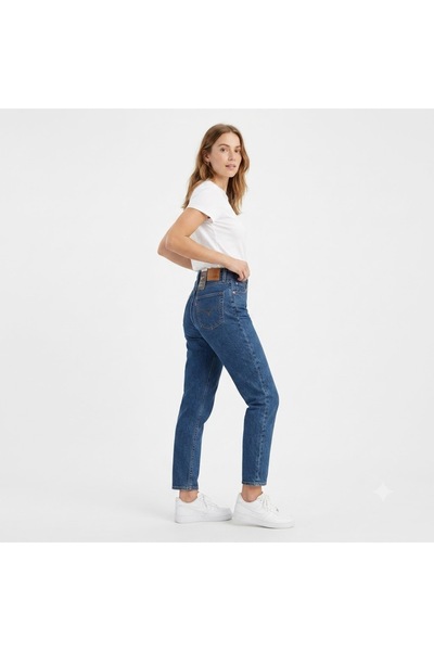 Levi's 80's Mom Cotton Women's Dark Blue Jean ---0003