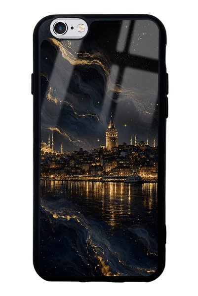 Spoyi غطاء هاتف لامع بتصميم جالاتا نايت الذهبي لهاتف آيفون 6s