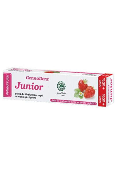 GennaDent Junior Clay and Strawberry Toothpaste, 80 ml