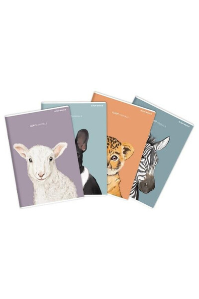 TOP 2000 Caiet pentru vocabular A6 32K Top2000 Sweet Animal – 32 de pagini, p...