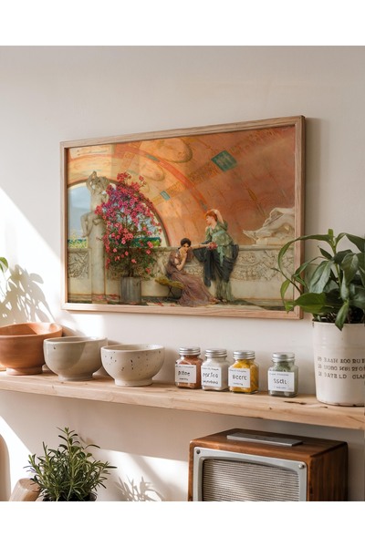 Pegziz Lorens Alma-Tadema Slika "Nesvesni rivali" | Viktorijanska klasična fi...