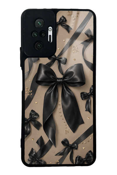Spoyi حافظة هاتف Xiaomi Redmi Note 10 Pro بتصميم Midnight Bow اللامع