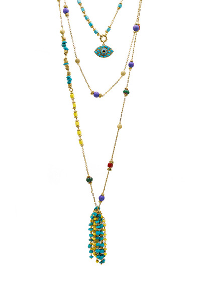 Bayemeyc Raqsy Natural Stone Necklace