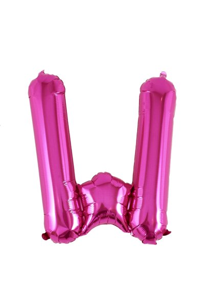 Baloane Vesele Balon Folie Litera W Roz 40 cm LTR7-W