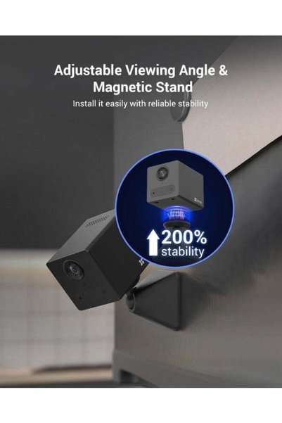 EZVIZ CB2 Security Camera with Battery, 1080p WiFi camera, Mini Camera with Smart Human Motion Detection, Two Way Talk, Install with Magnetic Base.