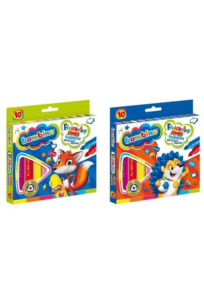 OEM Carioci triunghiulare Jumbo ST-MAJEWSKI multicolor 10 culori