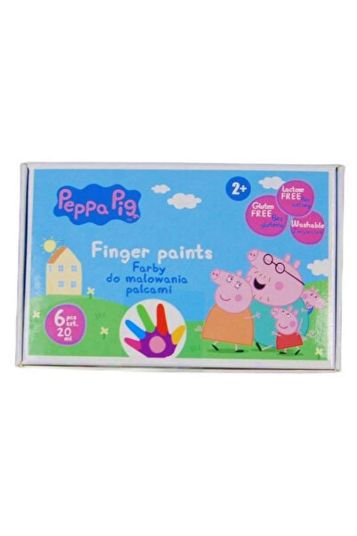 Astra Vopsele pentru pictura cu degetele Swinka Peppa 6 culori multicolor 2+