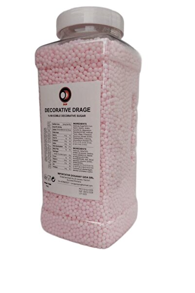 DGN Perle de zahăr decorative roz 1kg