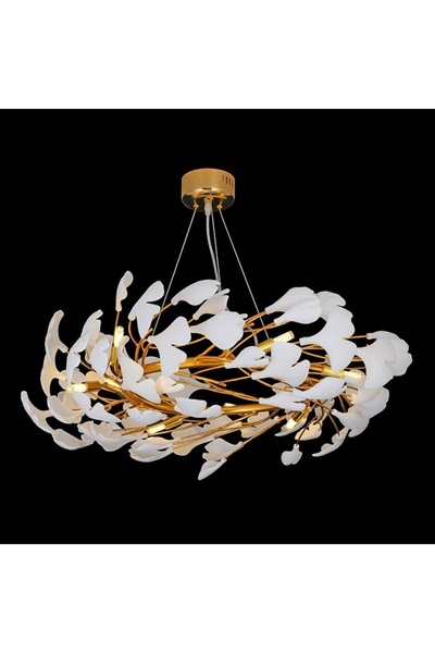 Avonni AV-55023-S80 Sarı Kaplama Klasik Avize G9 Metal Kristal H: 80 cm, Ø: 8...