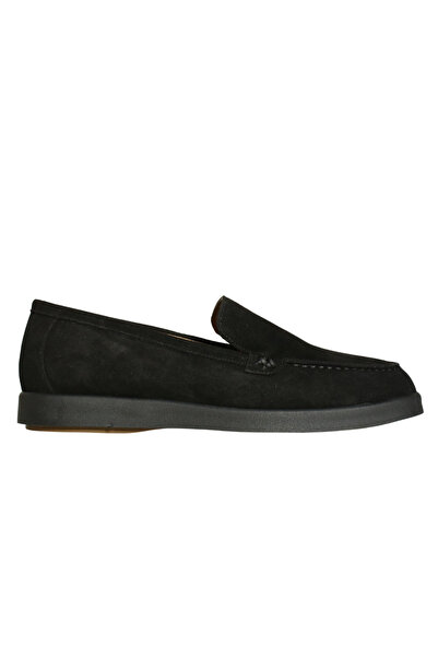 Platin Black Suede Women's Loafer