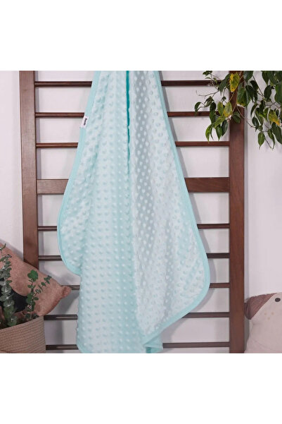 BUUDE Biyeli Unisex Baby Chickpea Blanket 80*80 cm - Turquoise