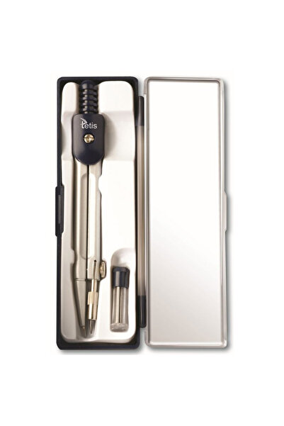 tetis Set compas geometrie, Tetis, Metal, Argintiu