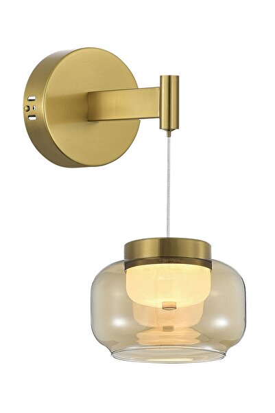 Avonni Ap-7017-8112-1 Antique Finish Sconce Led Metal Marble H: 40 Cm, Wxd: 1...
