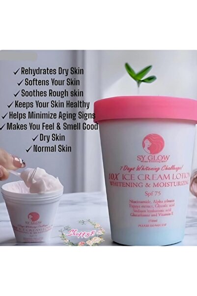 Sy Glow - 10X ICE CREAM LOTION - Whitening and Moisturizing SPF 75