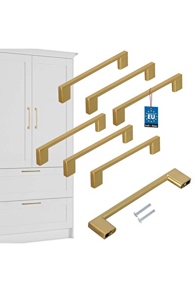 KOTARBAU Mâner pentru mobilier de bucătărie Clasic Modern Alungit Auriu Mat D...