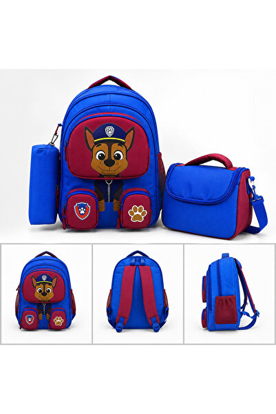 MİECZ BAGS Sevimli Karakter Köpek Figürlü İlkokul&Ortaokul Erkek Çocuk Su Geç...
