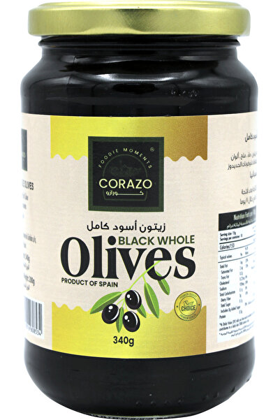 CORAZO Olives Whole Black 340g
