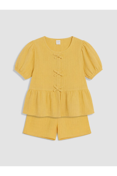 LC Waikiki Bowknot Girls' Suit for Style Enthusiasts from Uzg Store