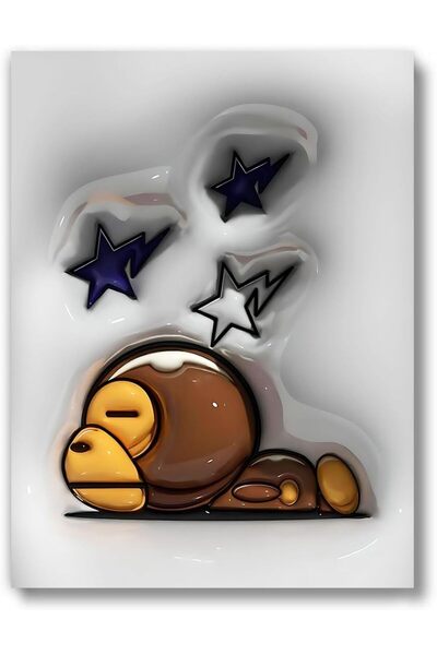 HOME MODE 30x40 cm / 12x16 Inch Gallery Wrapped Canvas | Sleeping Baby Milo M...