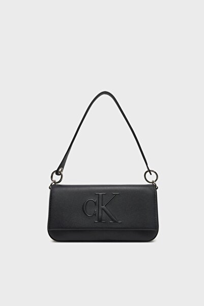 Calvin Klein Shoulder Strap Handbag with Embossed Logo