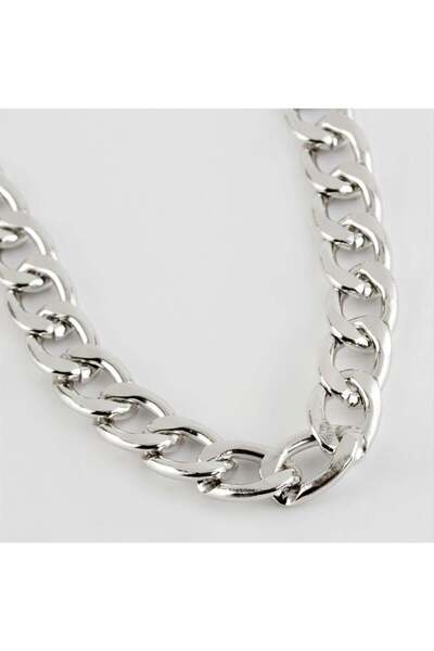 ZERO LAND Spt-Gld Flat Chain Necklace - (81433) Silver Color