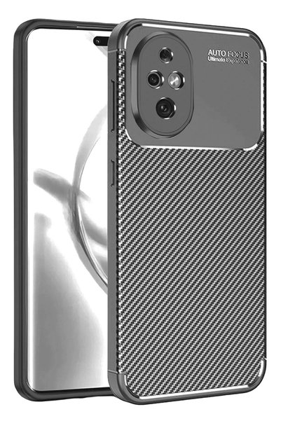 New Face Spt-Gld Honor 200 Case Auto Focus Carbon Cover (101537) - Gray