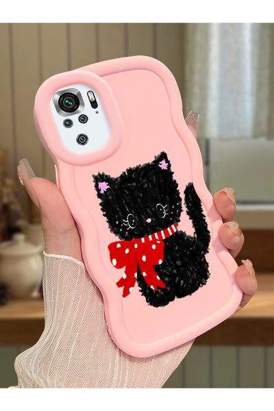 Hontinga Poco M5S Compatible Case Camera Protector Pink Silicone Couple Phone...