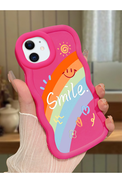 Hontinga iPhone 12 Compatible Case Camera Protector Red Silicone Couple Phone...