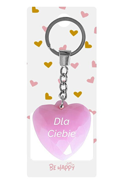 Be-Happy Gifts Breloc inima pastel multicolor 6.2x10cm