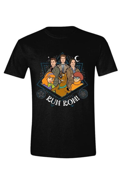 Pcmerch Tricou barbati, Pcmerch, Scoobynatural, negru, casual, colectie, XL INTL